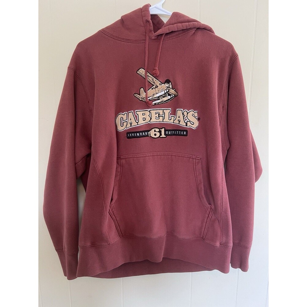 New Cabela's Men's Deer, Lab, Duck, Float Plane HeavyWeight Hunting Hoodie  M‎